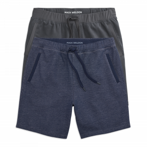 Mackweldon 2-Pack ACE Sweatshorts 7" True Navy - Bird's Eye / Asphalt