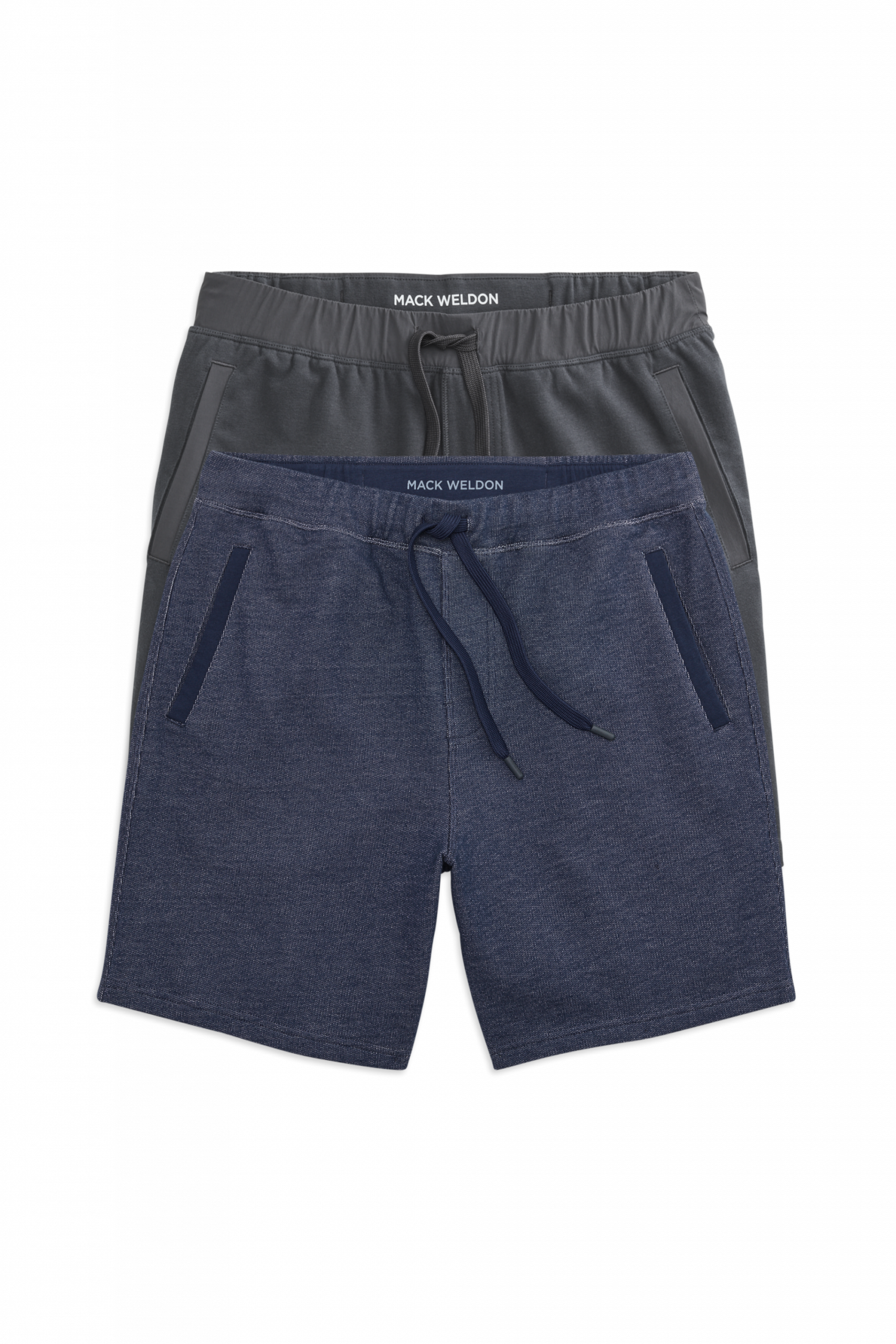 Mackweldon 2-Pack ACE Sweatshorts 7" True Navy - Bird's Eye / Asphalt
