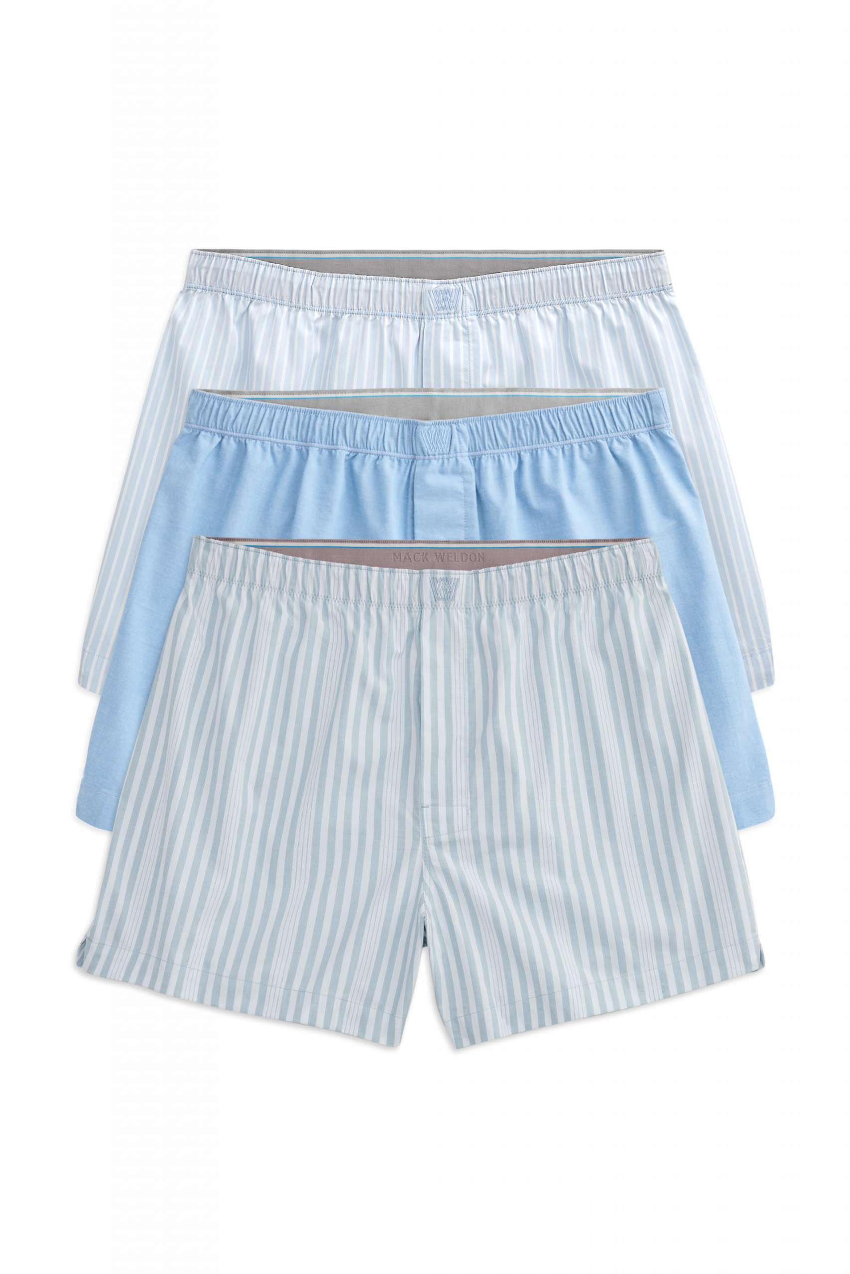 Mackweldon 3-Pack 24/7 Woven Boxers Earn Your Stripes