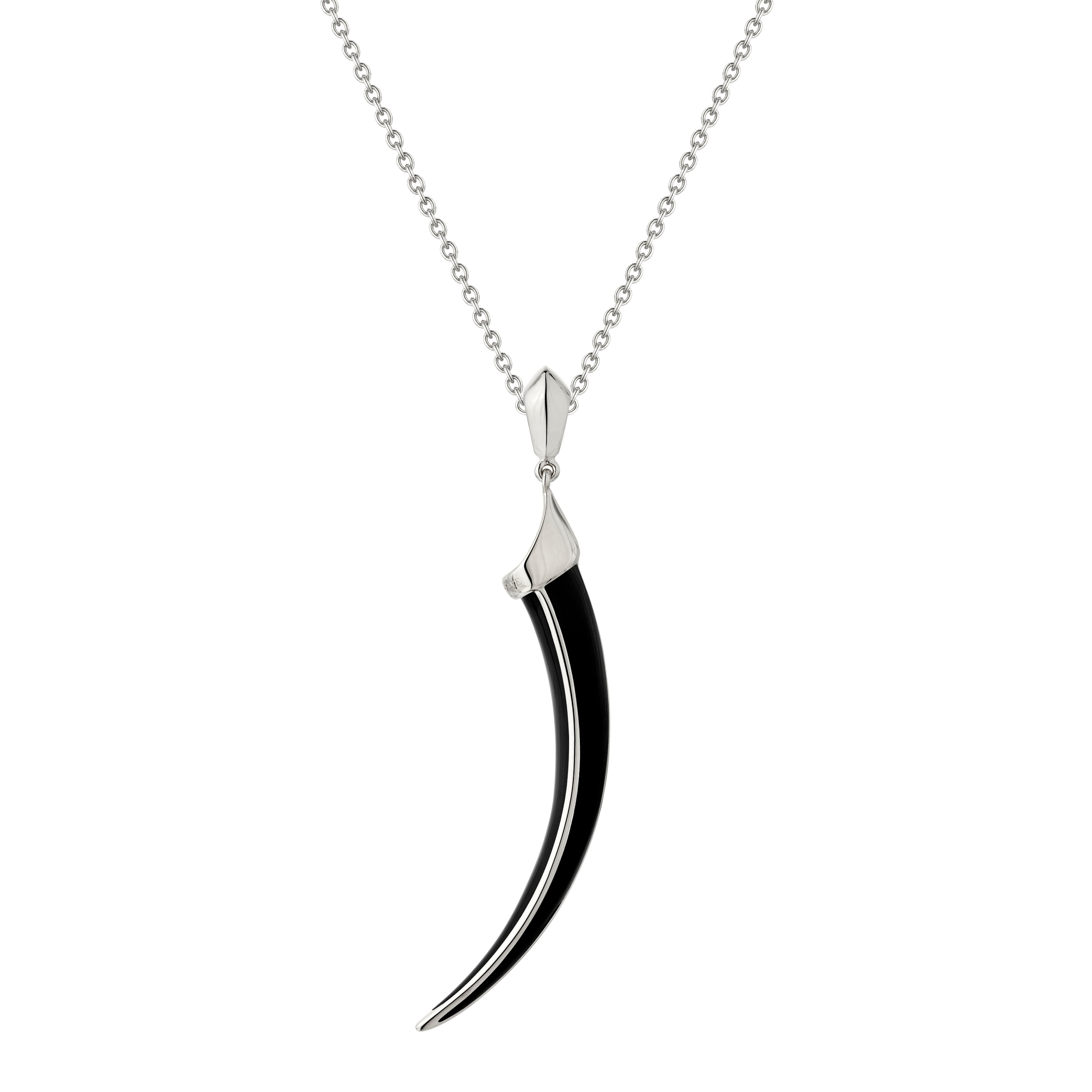 Shaun Leane Sabre Solis Pendant - Silver & Jet Ceramic