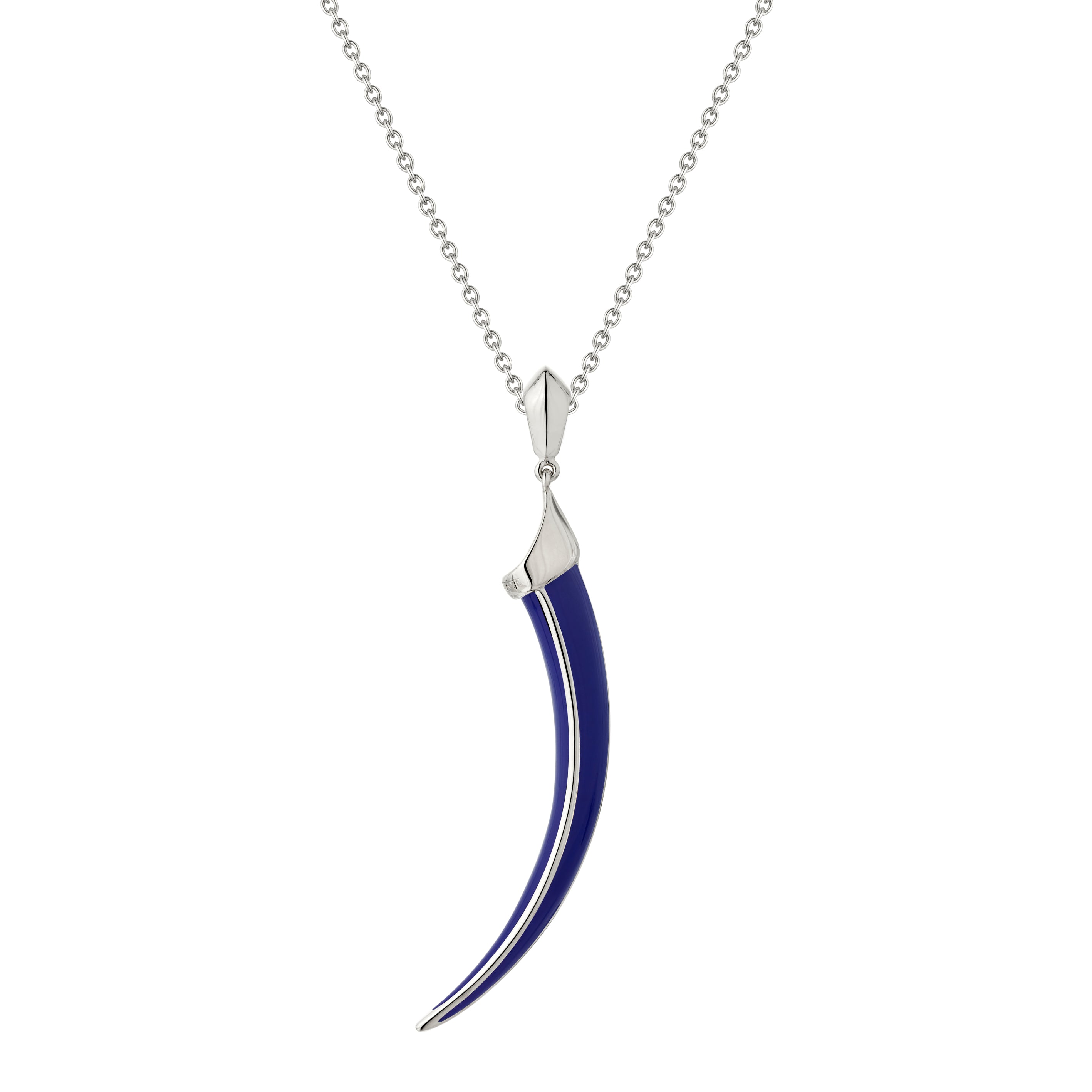 Shaun Leane Sabre Solis Pendant - Silver & Atlantic Ceramic