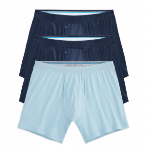 Mackweldon 3-Pack SILVER HD Boxer Briefs Crystal and Navy