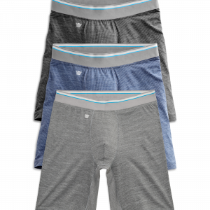 Mackweldon 3-Pack AIRKNITˣ 8" Boxer Brief Hall-of-Fame Heathers
