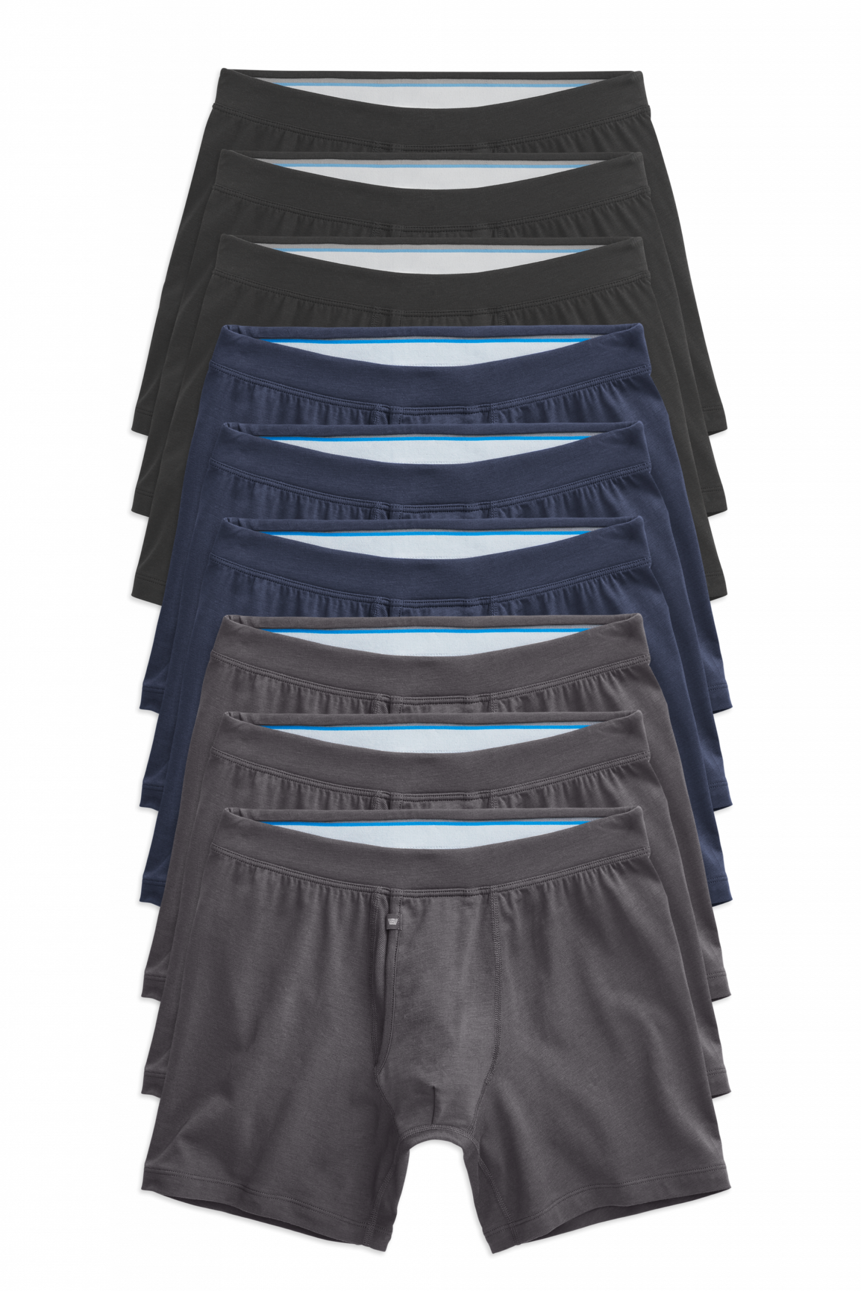 Mackweldon 9-Pack SILVER Boxer Briefs