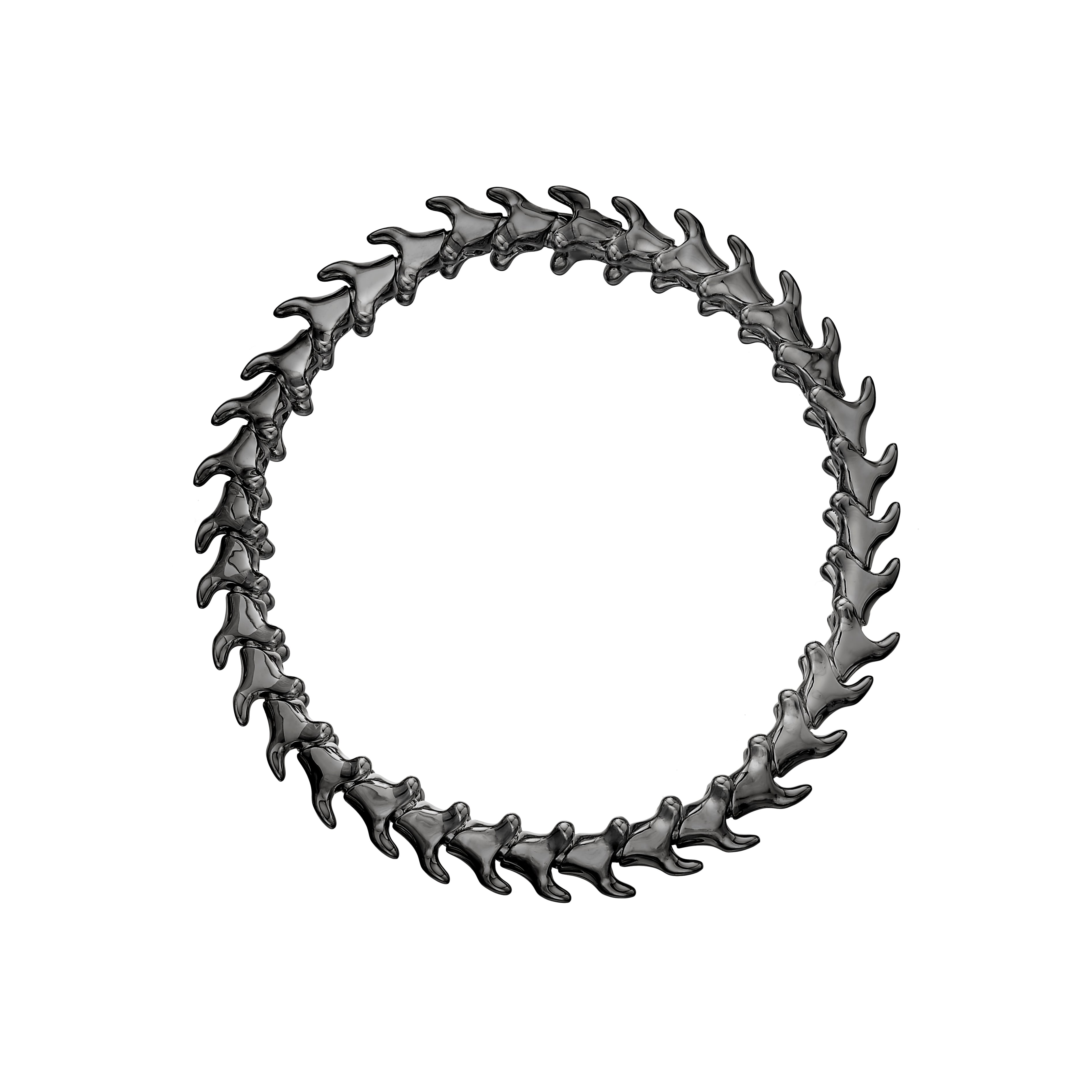 Shaun Leane Serpent's Trace Slim Bracelet - Silver Black Rhodium