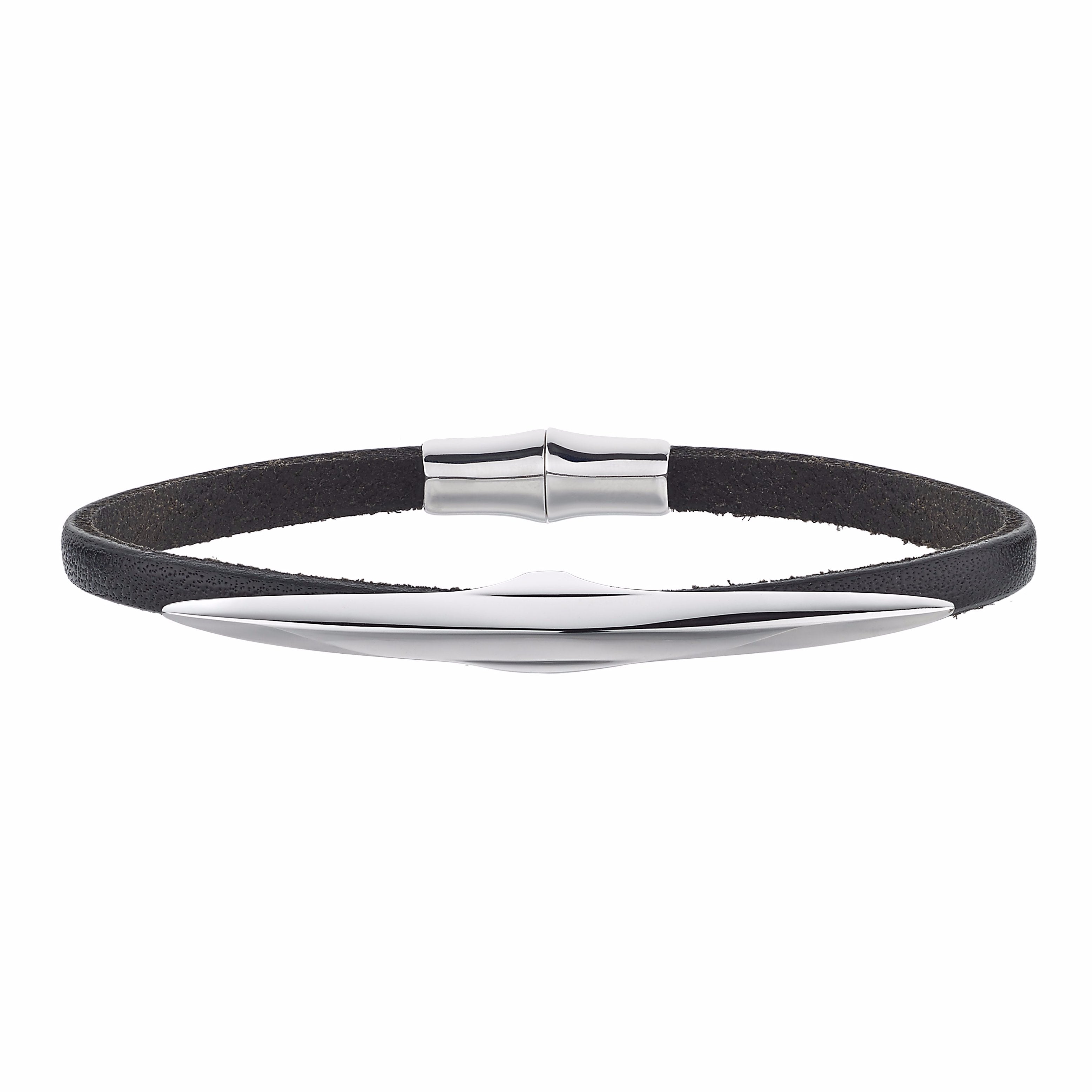 Shaun Leane Arc Single Wrap Bracelet - Leather & Silver