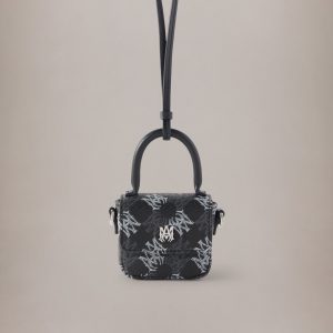 Amiri WOMEN - WOMEN'S MA QUAD CANVAS MA CHARM - Black