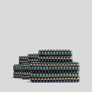 Parachute 6+6 Organic Mosaic Bath Bundle - Sea