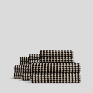 Parachute 6+6 Organic Mosaic Bath Bundle - Natural and Onyx