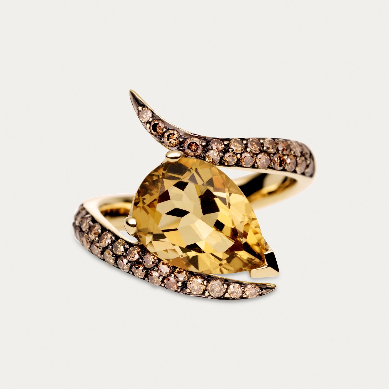 Shaun Leane Aurora Ring, Champagne Quartz