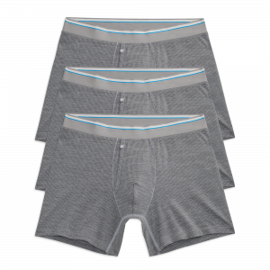Mackweldon 3-Pack AIRKNITˣ Boxer Briefs - With Fly Grey Heather