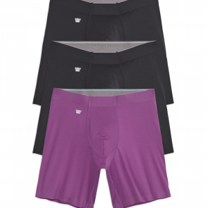 Mackweldon 3-Pack Stealth Pro Boxer Briefs Orchid and Black