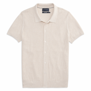 Mackweldon Tech Linen Button Up Sweater Polo