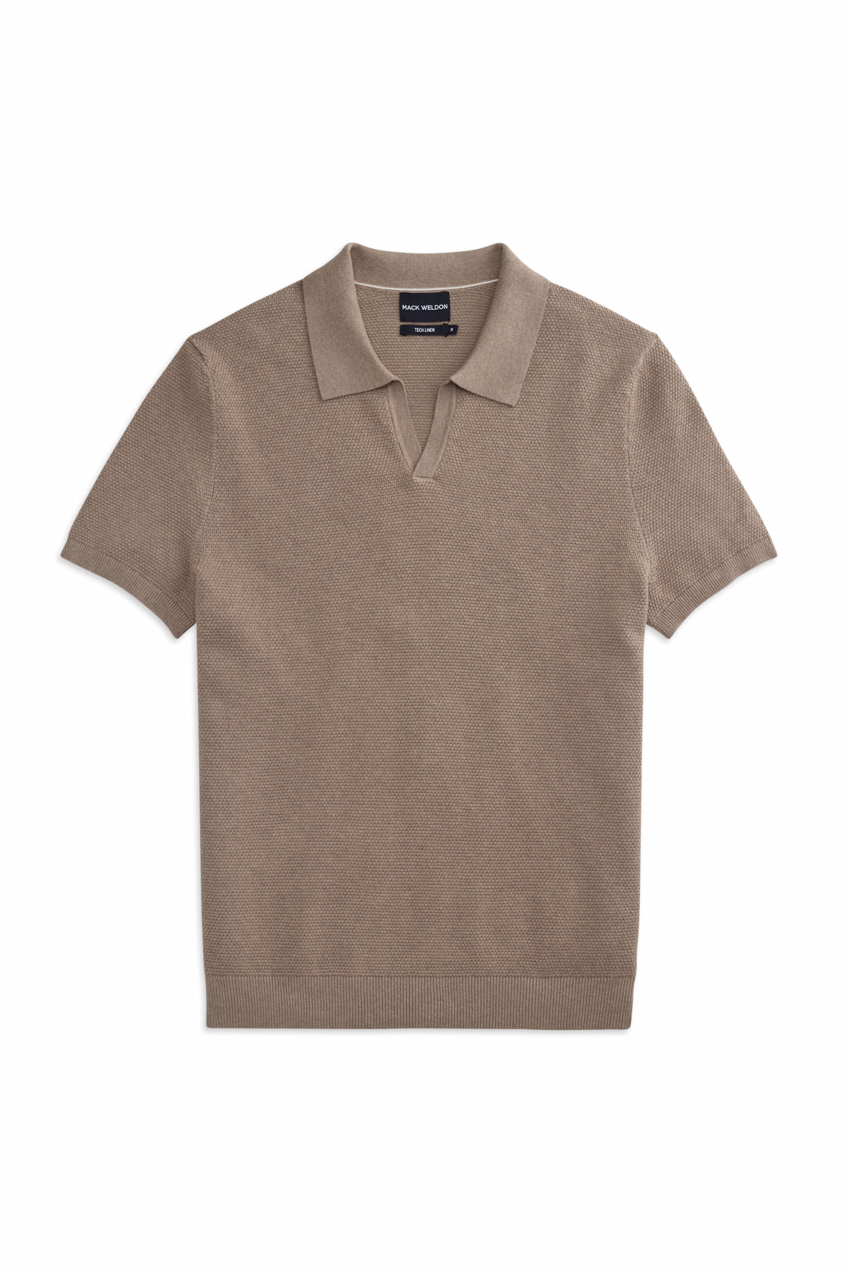 Mackweldon Tech Linen Johnny Collar Sweater Polo