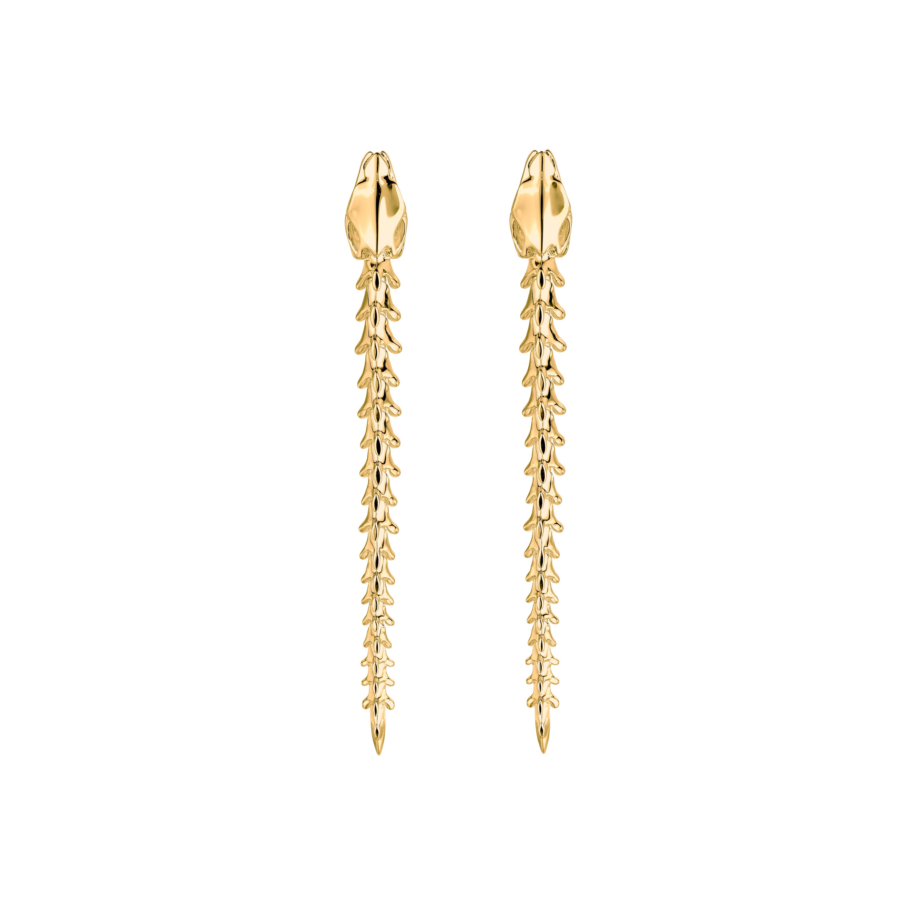 Shaun Leane Serpent's Trace Drop Earrings - Yellow Gold Vermeil