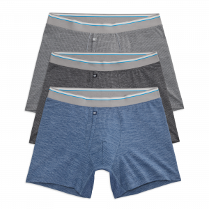 Mackweldon 3-Pack AIRKNITˣ Boxer Briefs - With Fly Cool Heathers