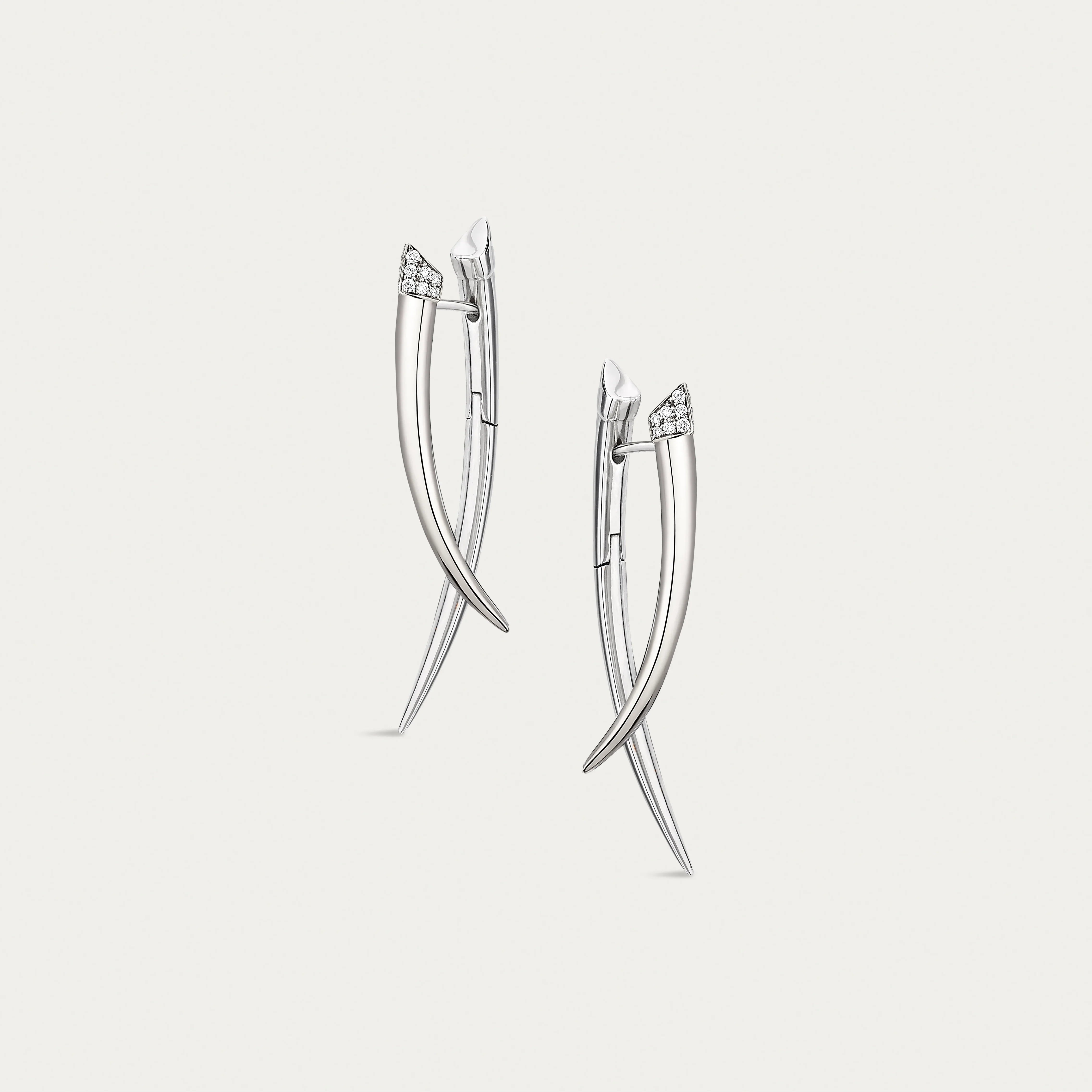 Shaun Leane Sabre Crossover Earrings, Diamond