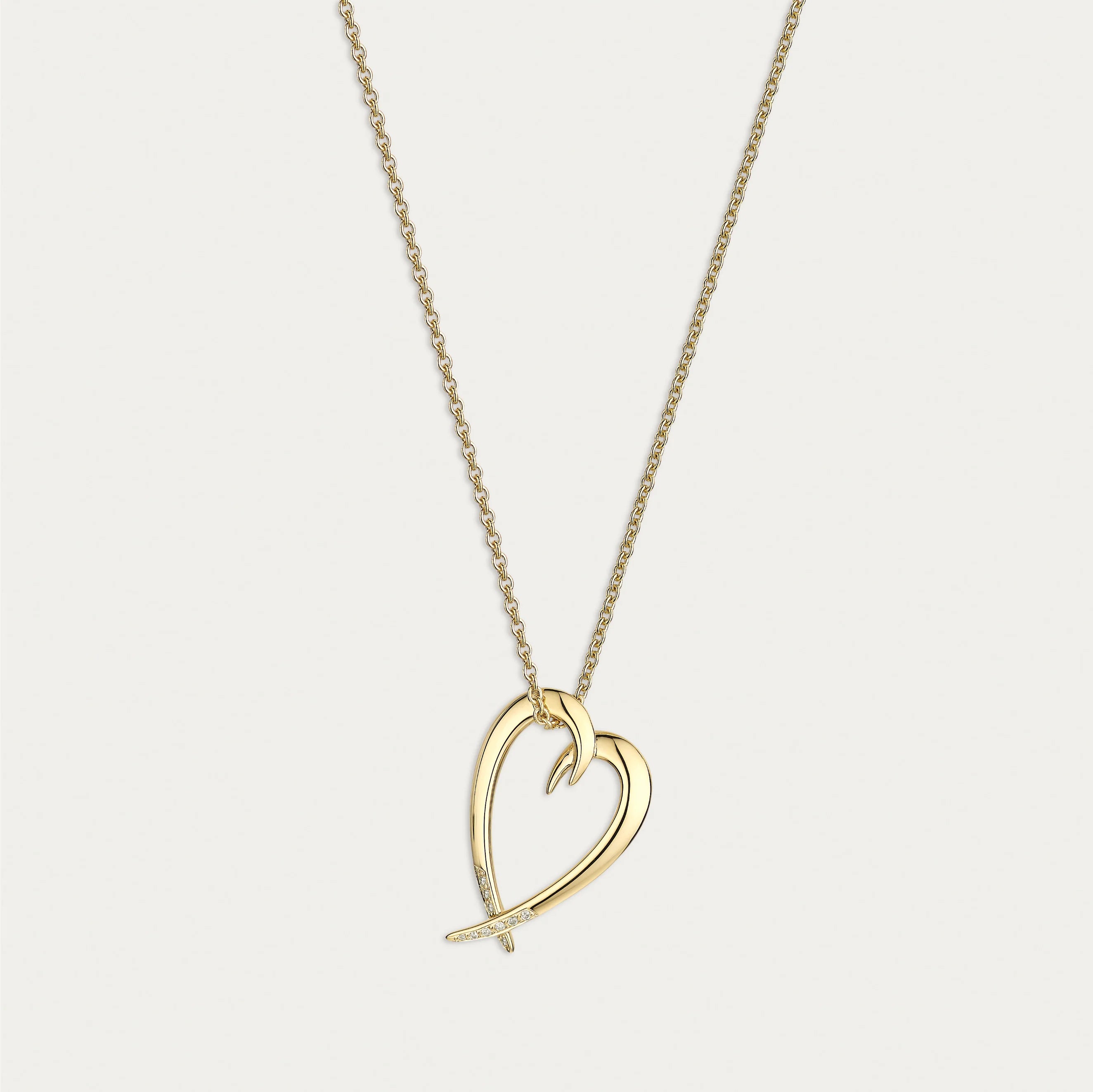 Shaun Leane Hook Heart Pendant, Diamond
