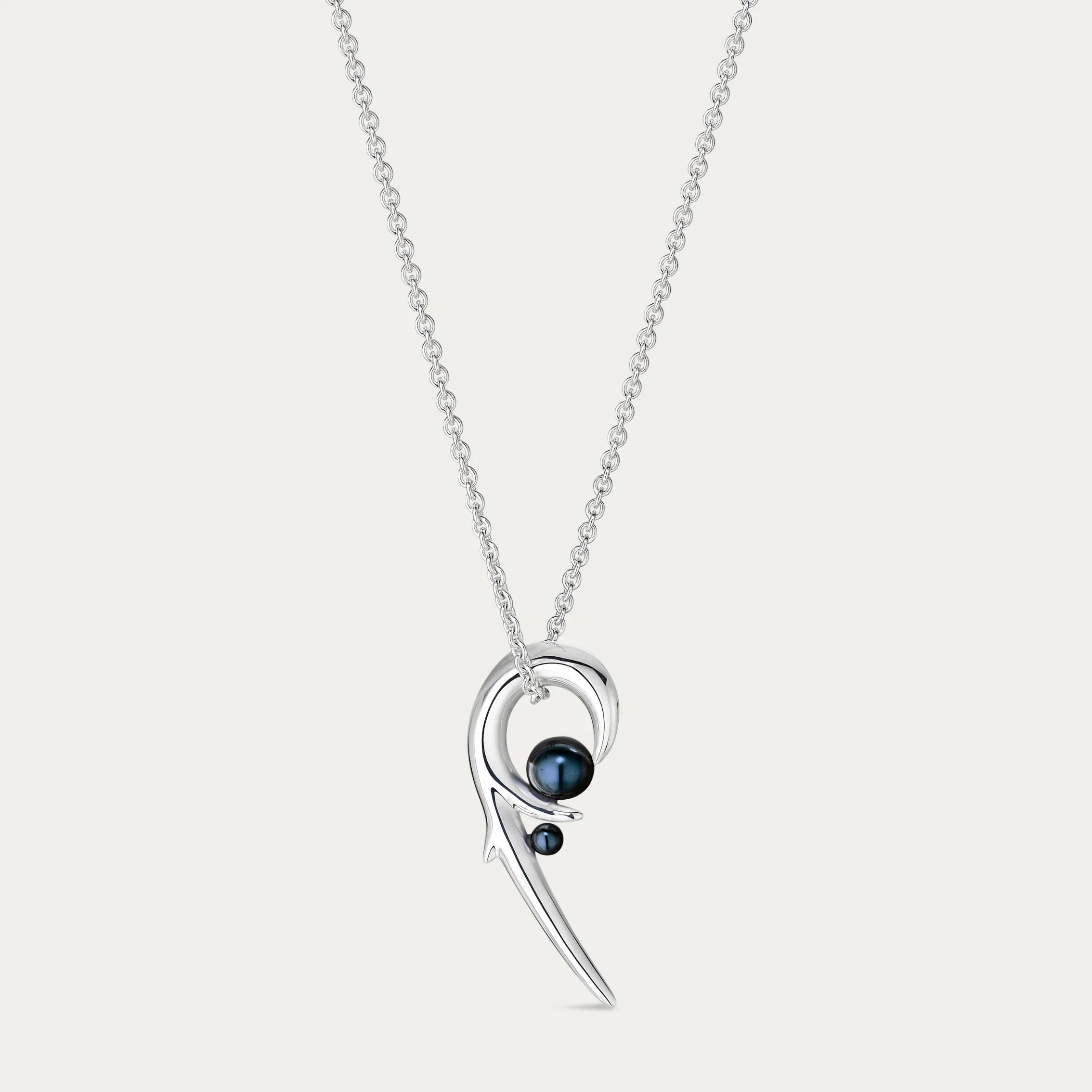 Shaun Leane Hook Pendant, Black Pearl