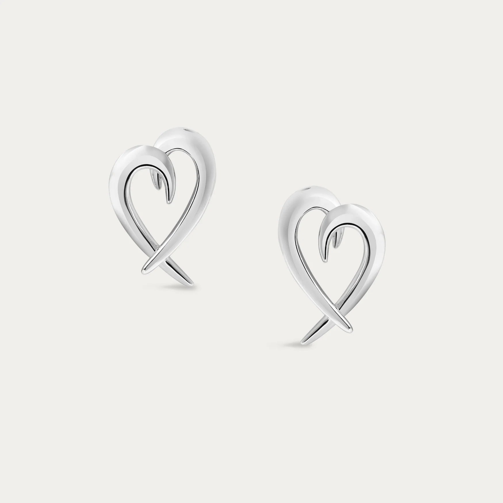 Shaun Leane Hook Heart Earrings