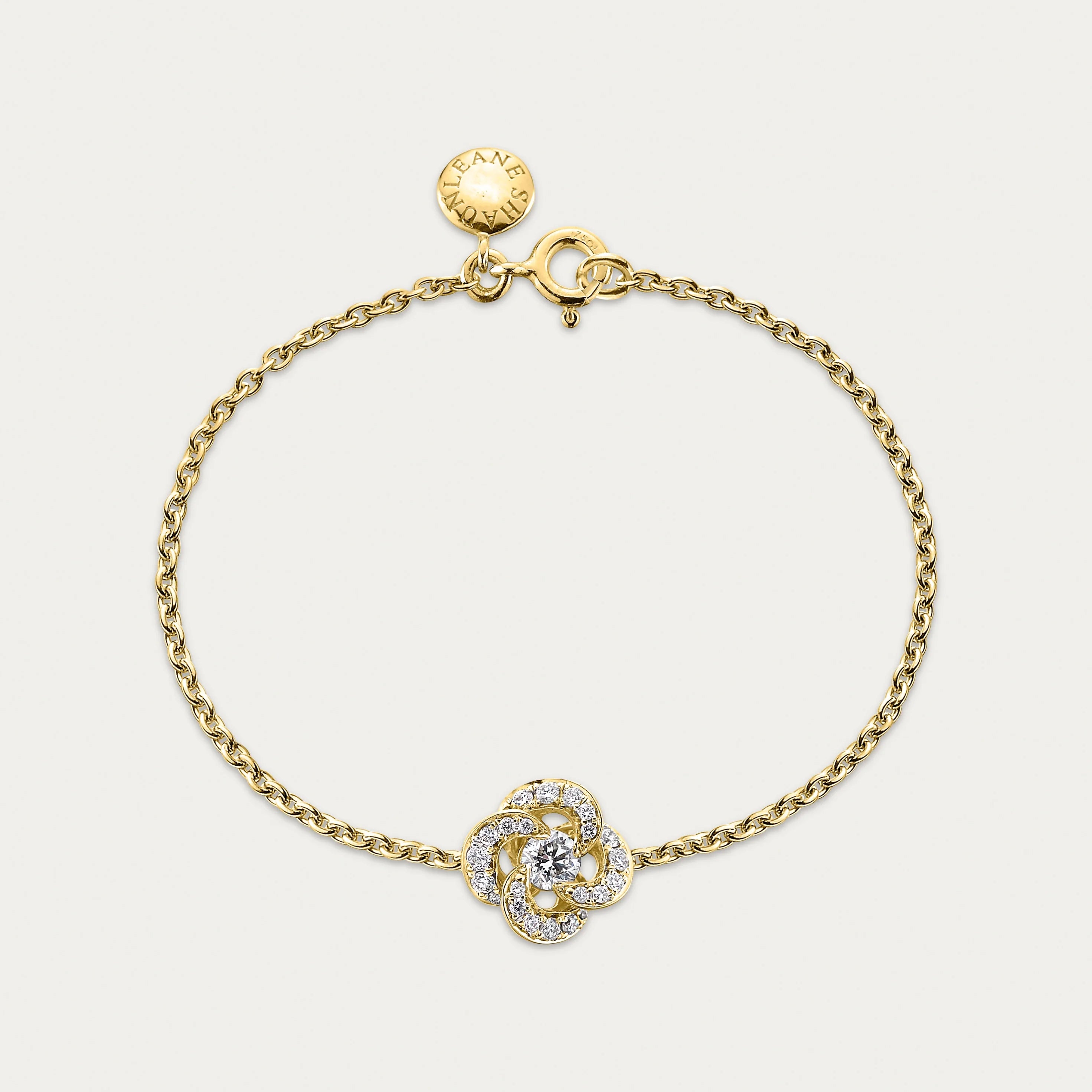 Shaun Leane Entwined Petal Flower Bracelet, Pave Diamond
