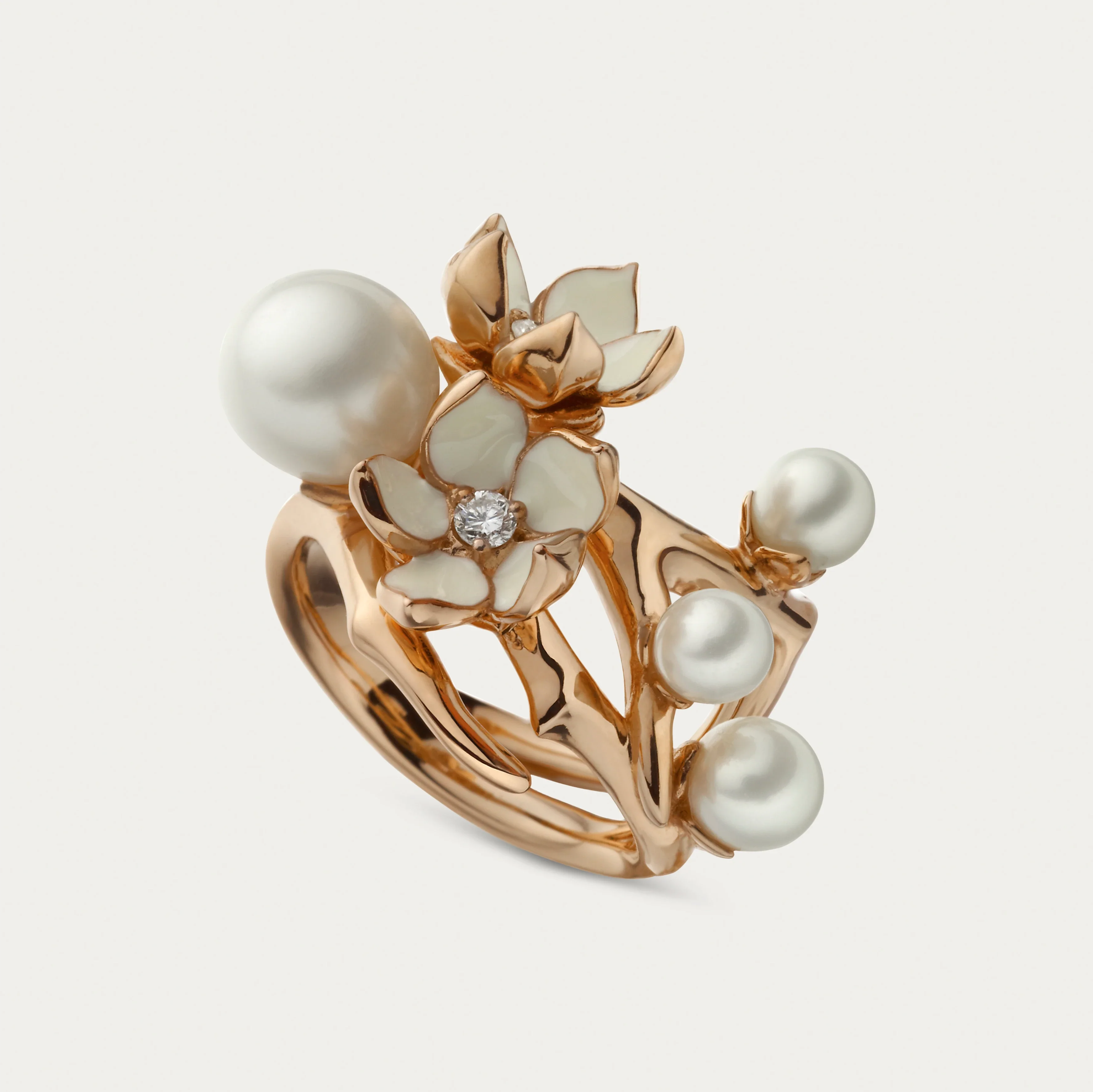 Shaun Leane Cherry Blossom Double Flower Ring