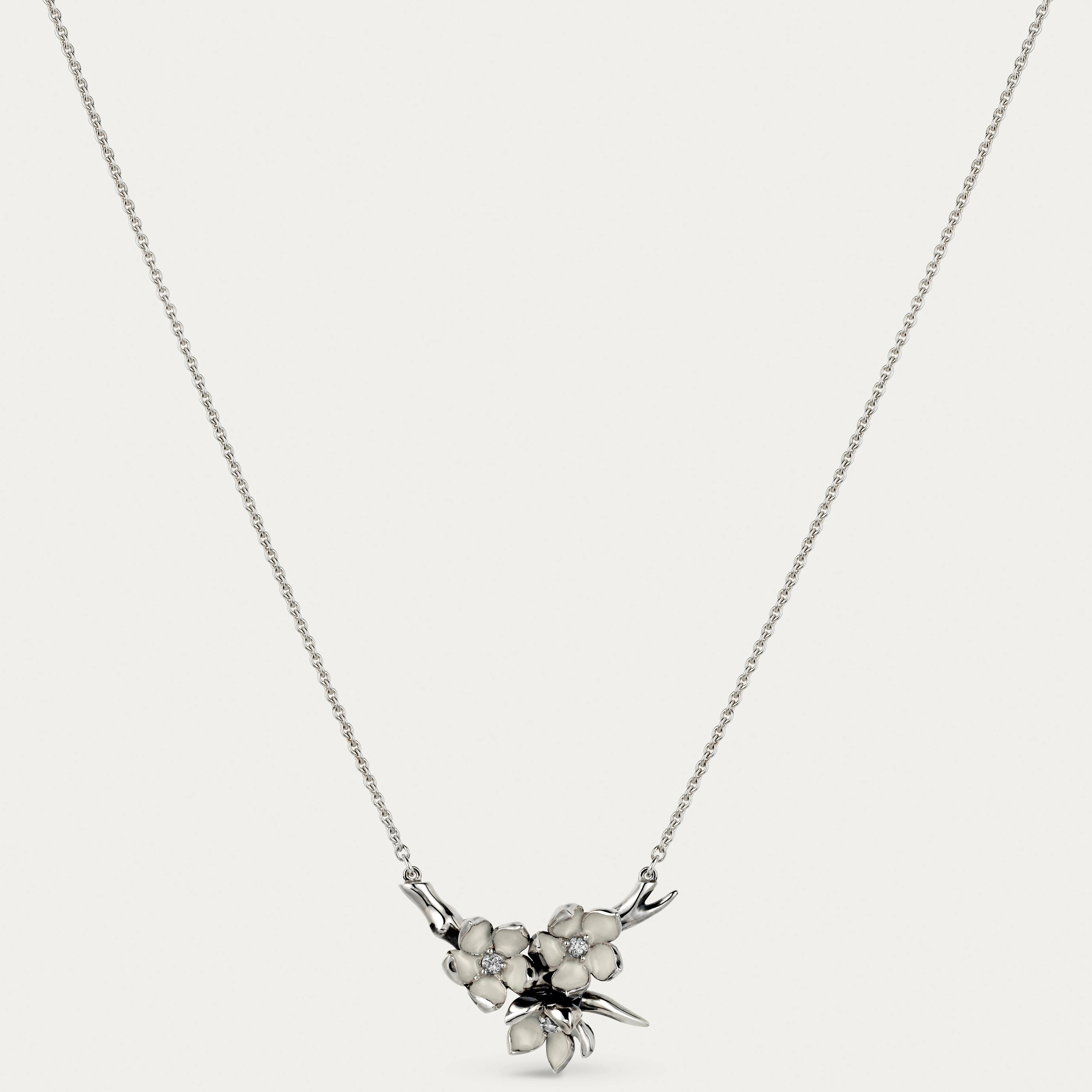 Shaun Leane Cherry Blossom Flower Posey Pendant