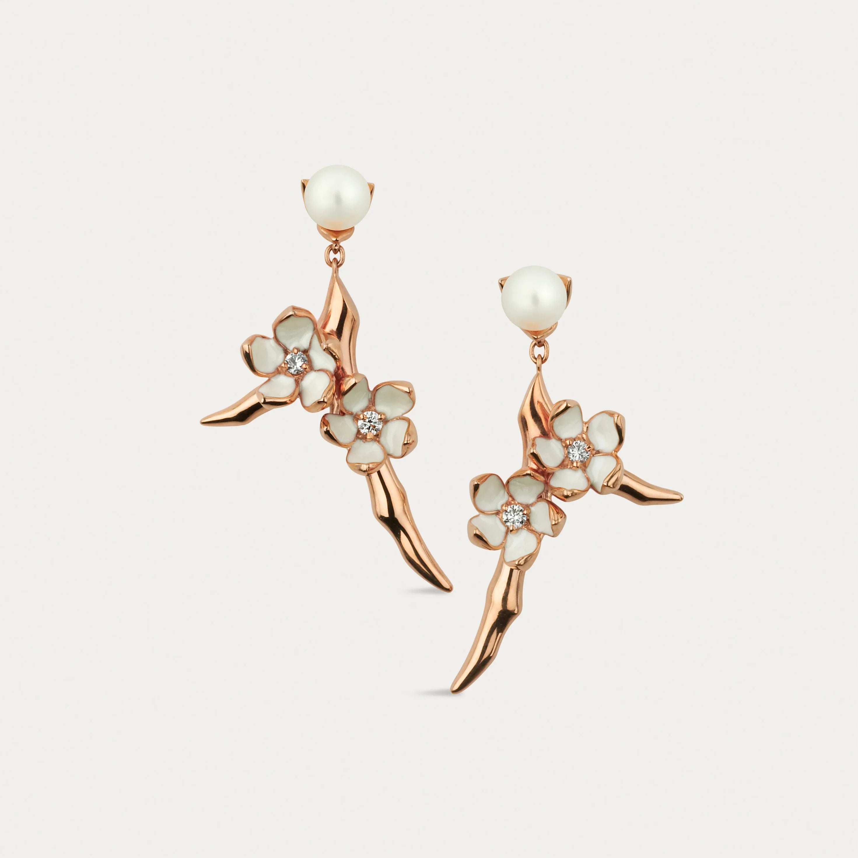 Shaun Leane Cherry Blossom Small Drop Earrings