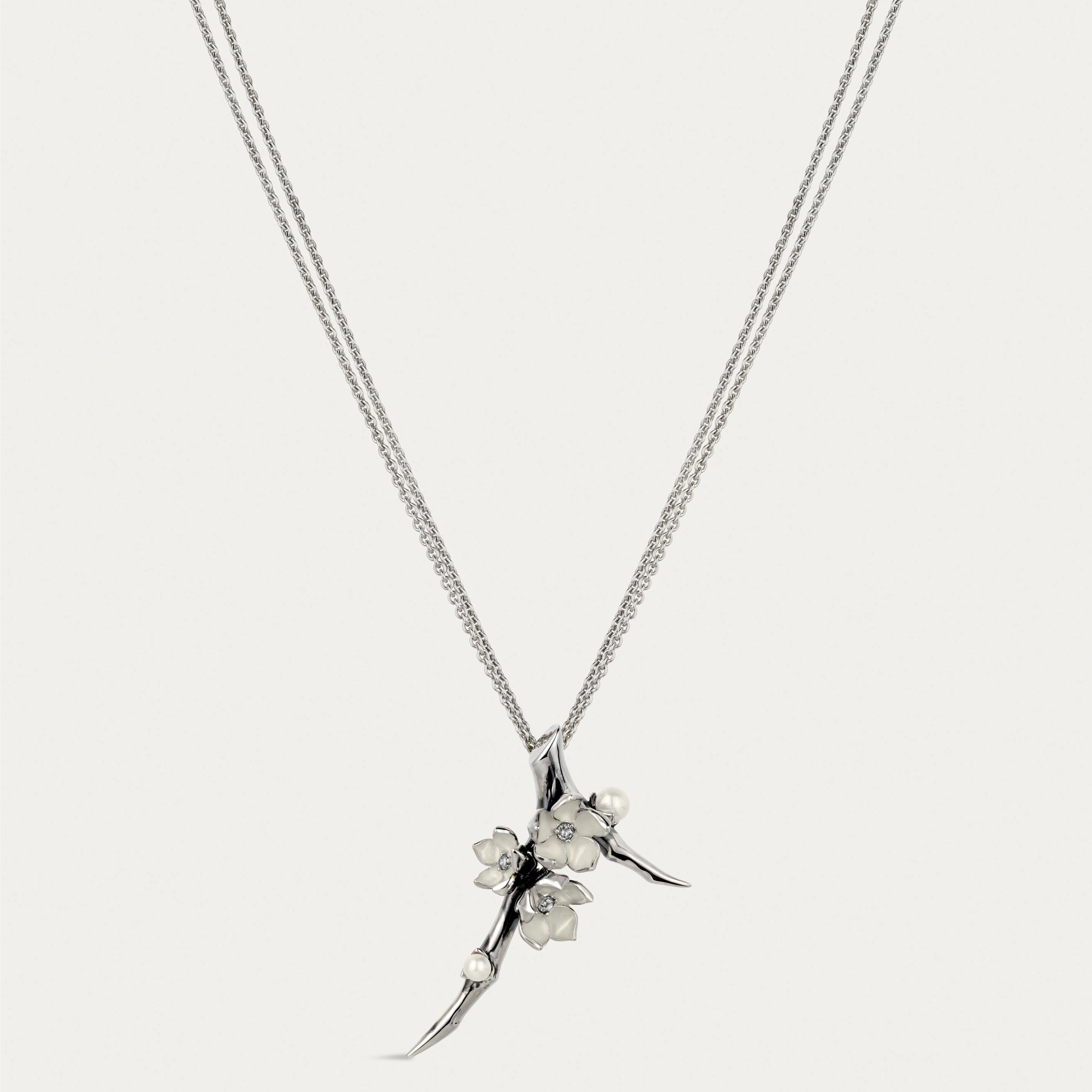 Shaun Leane Cherry Blossom Branch Pendant