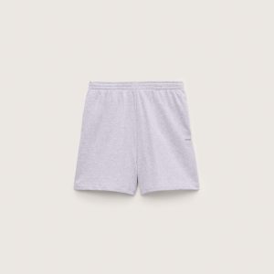 Pangaia Mens Midweight Shorts—Grey Marl