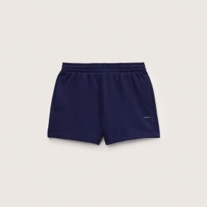 Pangaia Womens Midweight Shorts—Ocean Navy