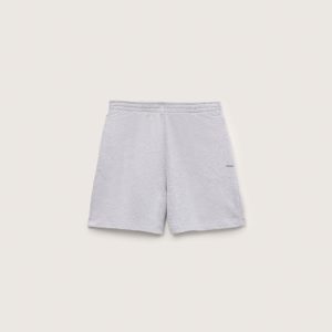Pangaia Womens Midweight Shorts—Grey Marl