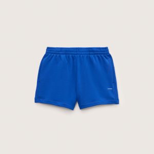 Pangaia Womens Midweight Shorts—Gaia Blue