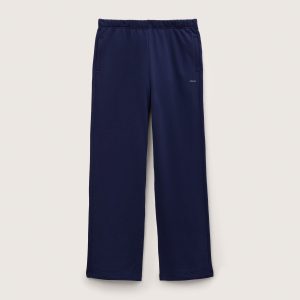 Pangaia Mens Midweight Straight Leg Track Pants—Ocean Navy