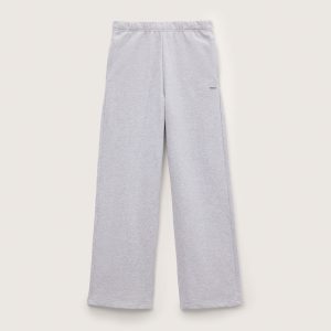 Pangaia Mens Midweight Straight Leg Track Pants—Grey Marl