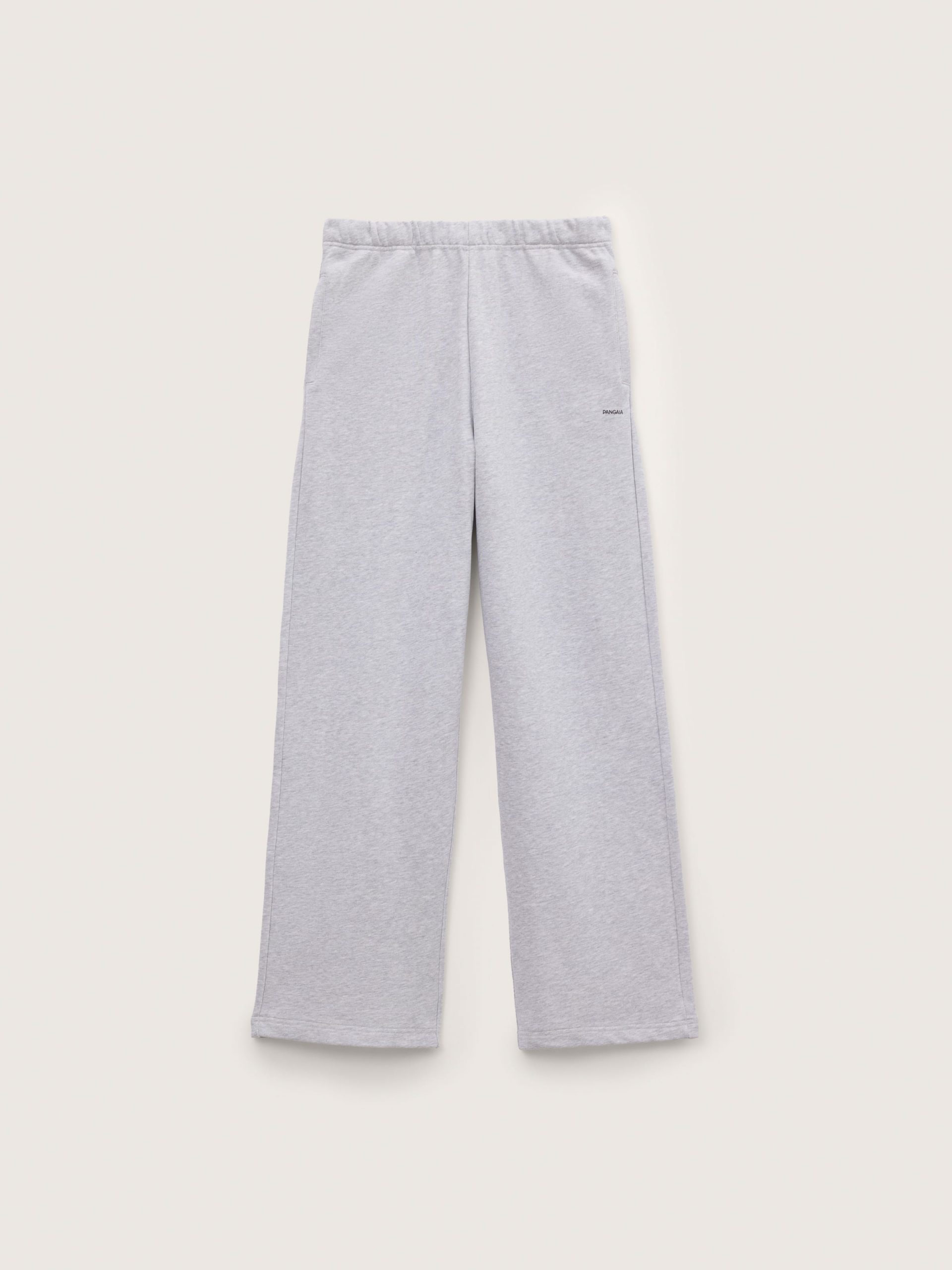 Pangaia Mens Midweight Straight Leg Track Pants—Grey Marl