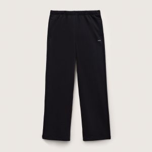 Pangaia Mens Midweight Straight Leg Track Pants—Black