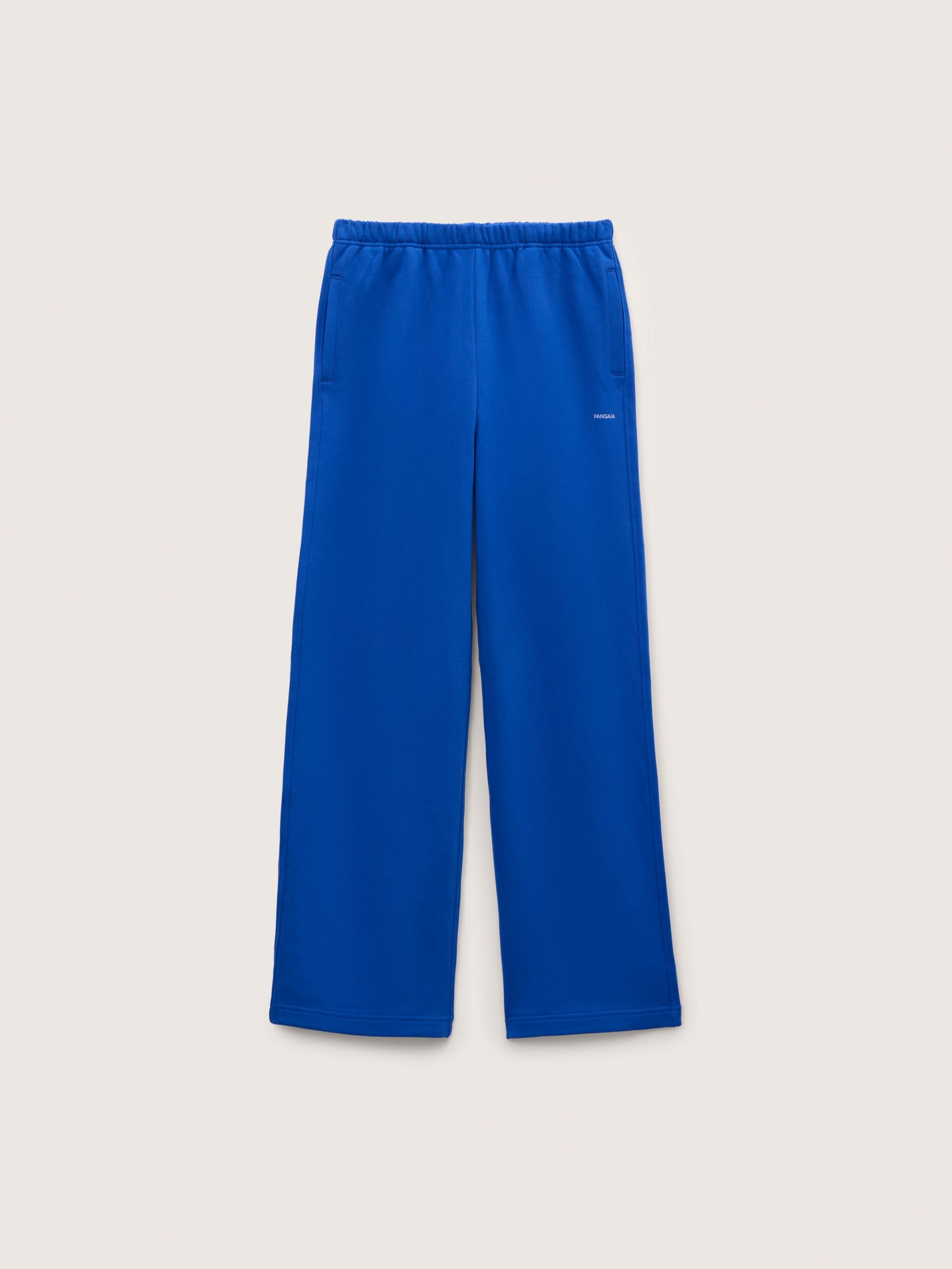 Pangaia Womens Midweight Straight Leg Track Pants—Gaia Blue