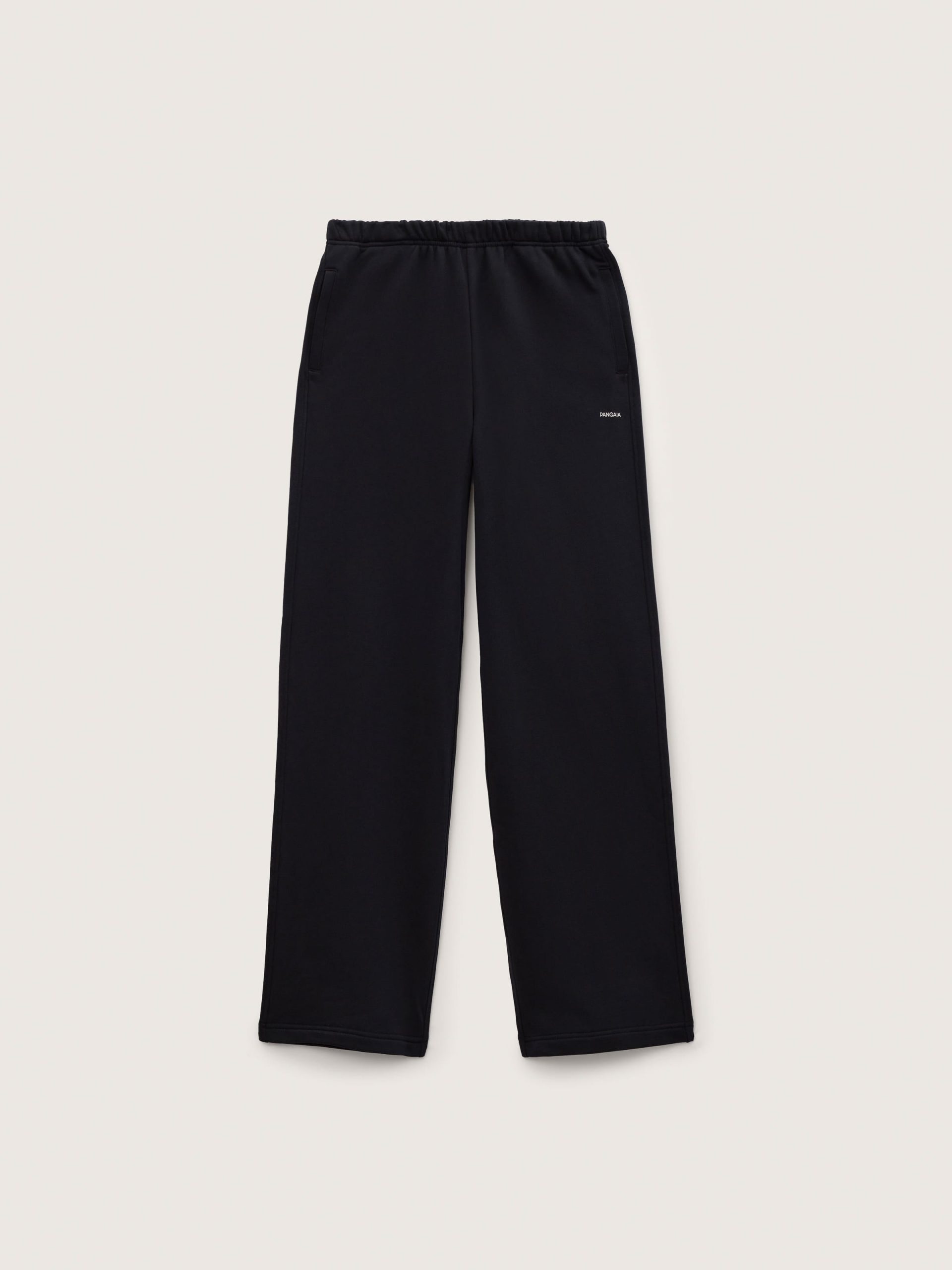 Pangaia Womens Midweight Straight Leg Track Pants—Black