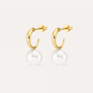 Dinny Hall Toro Pearl Drop Hoop Earrings