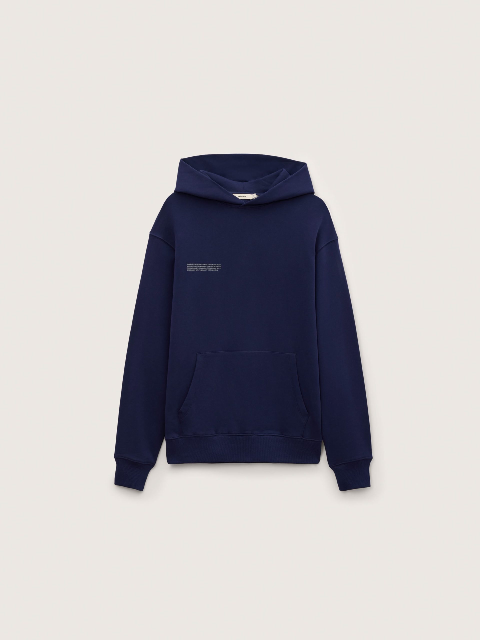 Pangaia Mens Midweight Hoodie—Ocean Navy