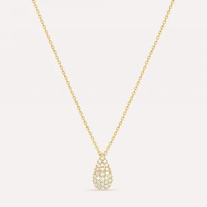 Dinny Hall Pear Drop Pavé Lab-Grown Diamond Necklace
