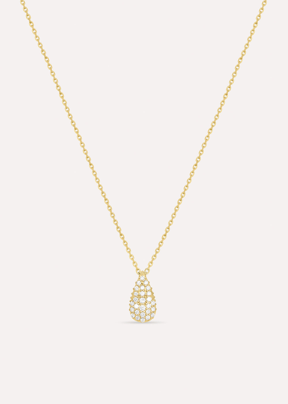 Dinny Hall Pear Drop Pavé Lab-Grown Diamond Necklace