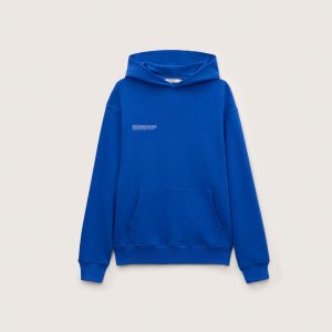 Pangaia Mens Midweight Hoodie—Gaia Blue