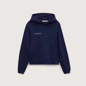 Pangaia Womens Midweight Hoodie—Ocean Navy