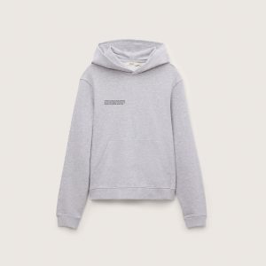 Pangaia Womens Midweight Hoodie—Grey Marl