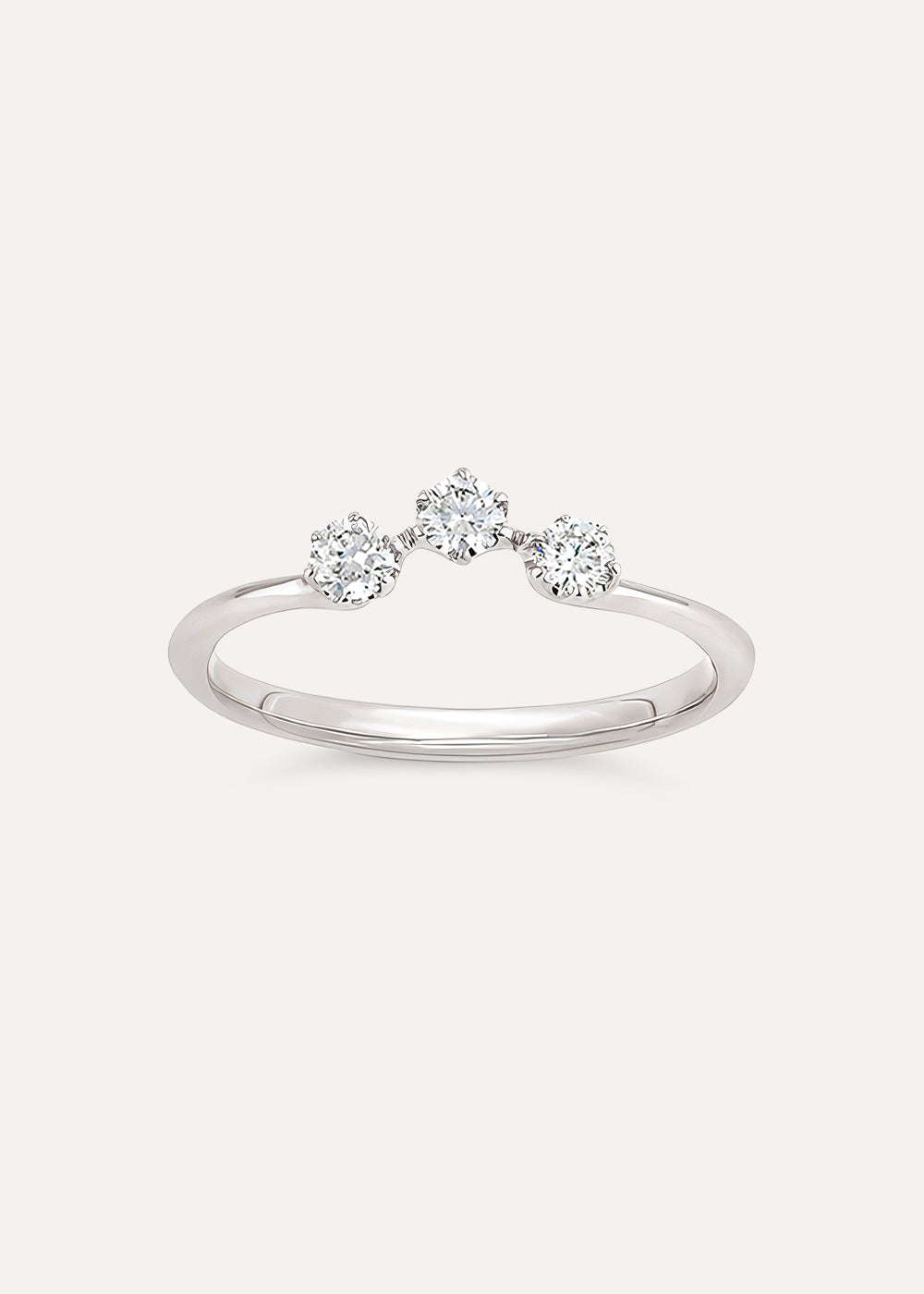 Dinny Hall Ellie Crown Lab-Grown Diamond Pinky Ring