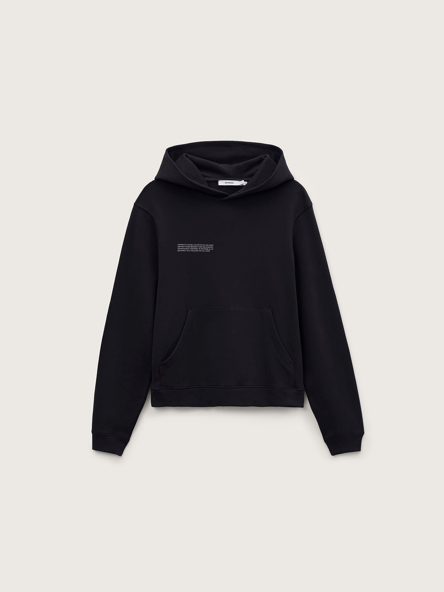 Pangaia Womens Midweight Hoodie—Black