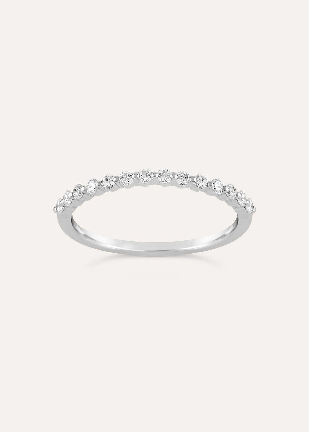 Dinny Hall Sweetpea Diamond Half Eternity Ring