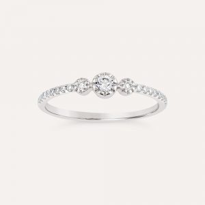 Dinny Hall Forget Me Knot Lab-Grown Diamond Trio Ring